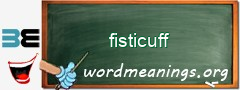 WordMeaning blackboard for fisticuff